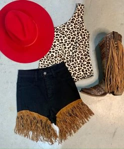 The Ranch House Western Days Fringe Shorts Women