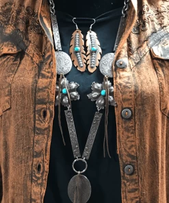 The Ranch House Accessories Rush Lewis Large Feather Earrings