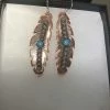 The Ranch House Accessories Rush Lewis Large Feather Earrings