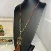 The Ranch House Leather Skull Necklace
