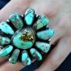 The Ranch House Caribbean Waters Turquoise Cluster Ring Turquoise/Silver 1 The Ranch House Caribbean Waters Turquoise Cluster Ring Turquoise/Silver