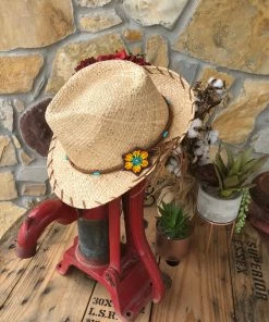 The Ranch House Charlie 1 Horse Sun Kissed Hat Turquoise/Silver
