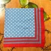 The Ranch House Small Red, White, And Blue Dot Scarf