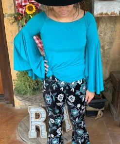 The Ranch House Sale Silverado Velvet Flower Child Blue Bell Bottoms