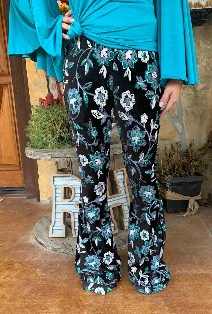The Ranch House Sale Silverado Velvet Flower Child Blue Bell Bottoms 4 The Ranch House Sale Silverado Velvet Flower Child Blue Bell Bottoms