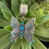 The Ranch House Turquoise Butterfly Pendent Turquoise/Silver 1 The Ranch House Turquoise Butterfly Pendent Turquoise/Silver