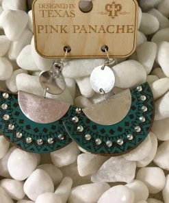 The Ranch House Turquoise Half Moon Earrings Accessories