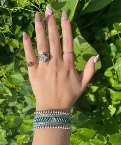 The Ranch House Accessories Almost Sideways Turquoise Cuff