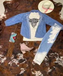 Ivy Jane Puffy McPufferson Denim Shirt