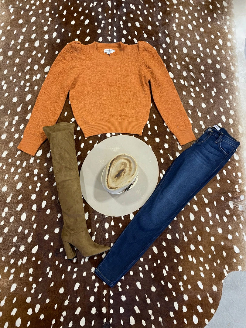 MOLLIE BRACKEN Women Pumpkin Pie Sweater 3 MOLLIE BRACKEN Women Pumpkin Pie Sweater