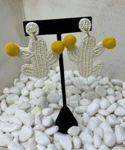 The Ranch House Sale Beaded Cactus Earrings