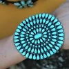 The Ranch House Accessories Large Round Turquoise Cluster Bracelet