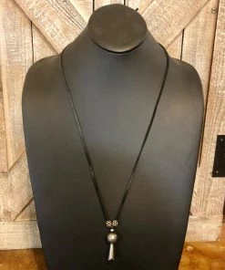 The Ranch House The Leather Blossom Necklace