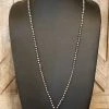 The Ranch House The Silver Bead Tassel Drop Necklace Jewelry