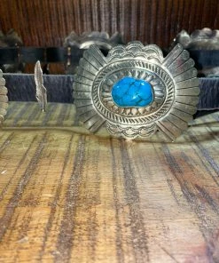 The Ranch House Barbosa Feathered Turquoise Belt 7 The Ranch House Barbosa Feathered Turquoise Belt