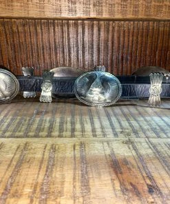 Barbosa Teepee Oval Concho Belt