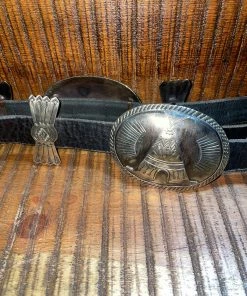 Barbosa Teepee Oval Concho Belt