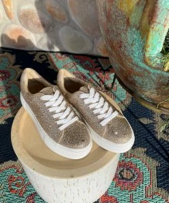 Betsey Johnson Sidny Rhinestone Sneakers - 2 Women