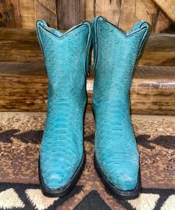 Corral Turquoise Python Booties
