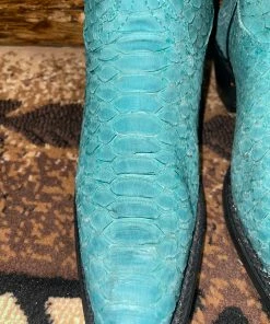 Corral Turquoise Python Booties