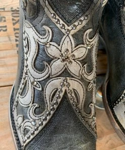 The Ranch House Corral Black Overlay Boot Corral Boots