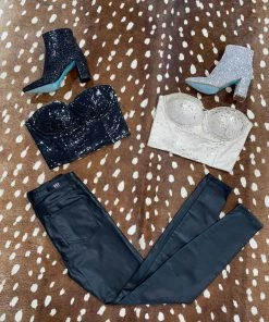 Davi & Dani Shine Bright Sequin Sun Top Women