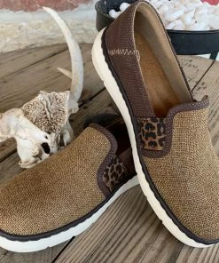 The Ranch House Sale Ariat Ryder - Leopard Metallic Burlap