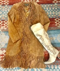 The Ranch House Sale Scully Suede Fringe Knee Coat