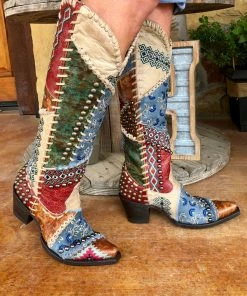 The Ranch House Old Gringo Blowout Boot - Blue Collections