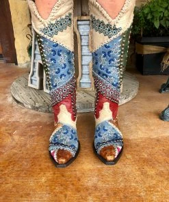 The Ranch House Old Gringo Blowout Boot - Blue Collections