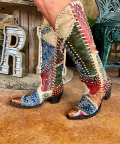 The Ranch House Old Gringo Blowout Boot - Blue Collections