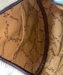 American Darling Rosenberg Tooled Leather Circle Purse Bags