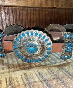 The Ranch House Barbosa Rainbow Concho Belt 13 The Ranch House Barbosa Rainbow Concho Belt