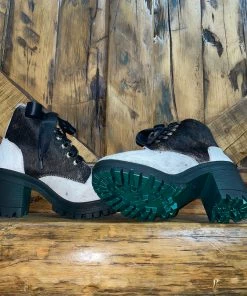 Alcala's Alondra Cowhide Combat Boots