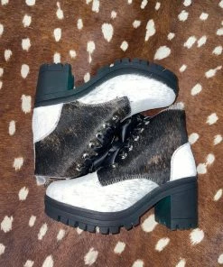 Alcala's Alondra Cowhide Combat Boots