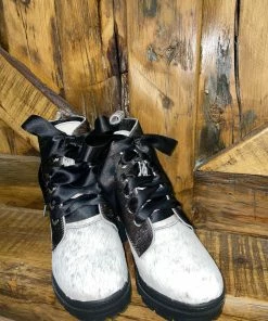 Alcala's Alondra Cowhide Combat Boots
