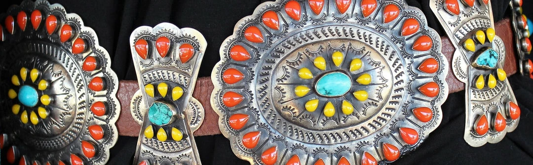 The Ranch House Barbosa Rainbow Concho Belt 4 The Ranch House Barbosa Rainbow Concho Belt