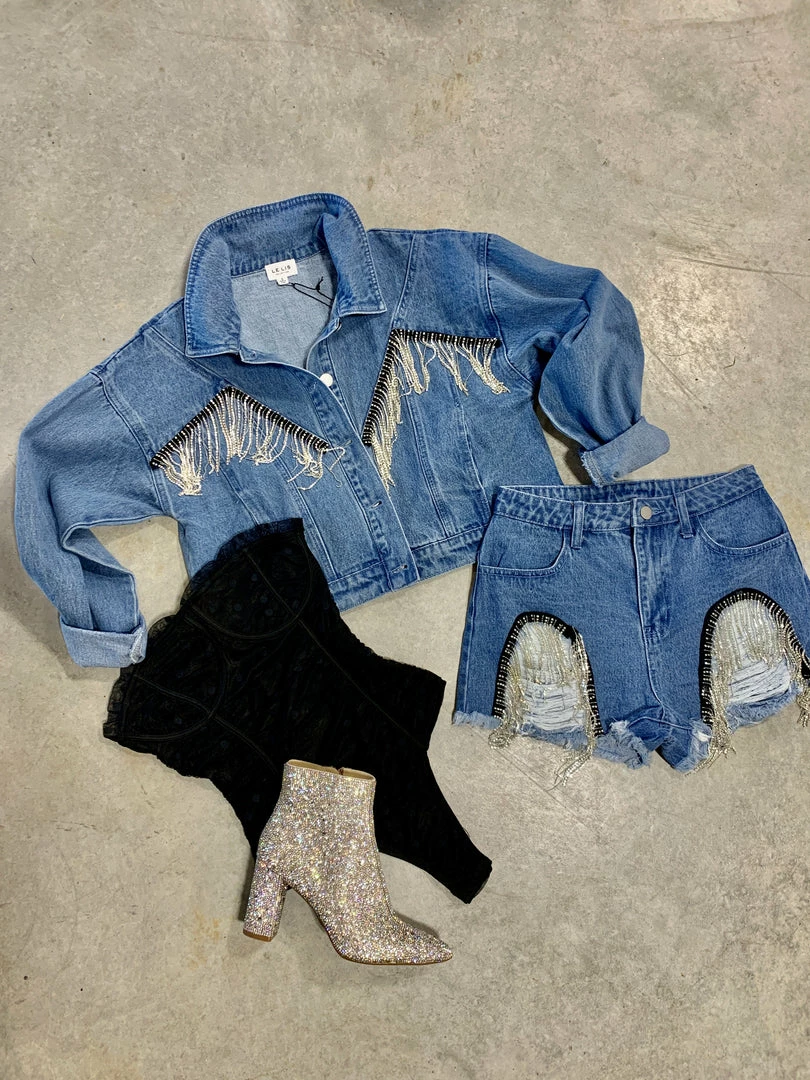 The Ranch House Gwen Rhinestone Denim Jacket 3 The Ranch House Gwen Rhinestone Denim Jacket