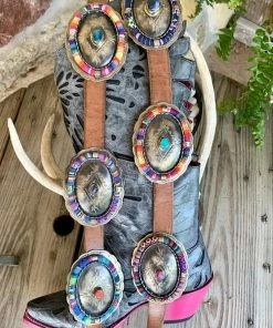 The Ranch House Accessories Barbosa Serape Silver Belt