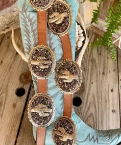 The Ranch House Accessories Barbosa Saguaro Concho Belt