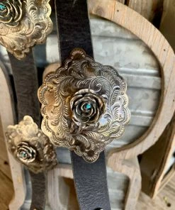 The Ranch House Accessories Barbosa Rockin Rose Belt