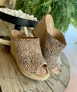 The Ranch House Sale Billions Faux Cheetah Wedge