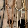 The Ranch House Accessories Deerskin Concho Wrap Necklace