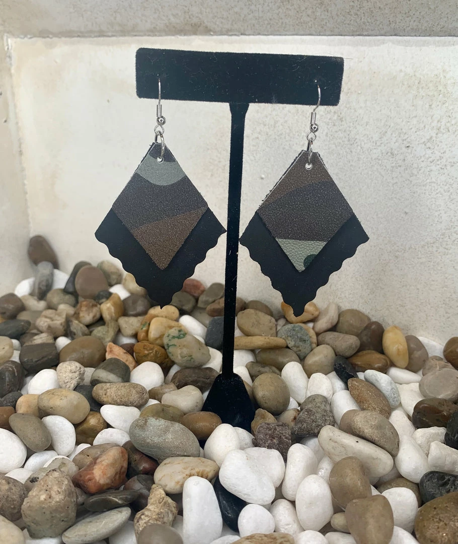 The Ranch House We're Incognito Leather Earrings Accessories 3 The Ranch House We're Incognito Leather Earrings Accessories