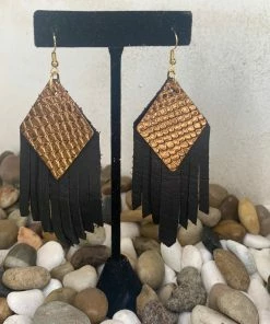 The Ranch House Drop It Low Leather Earrings