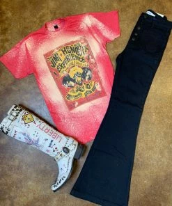 The Ranch House Jimi Hendrix Bleached Tee Sale