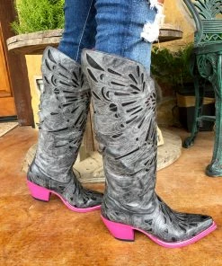 The Ranch House Texi Boots Fly Girl Pink Sole Boots Women