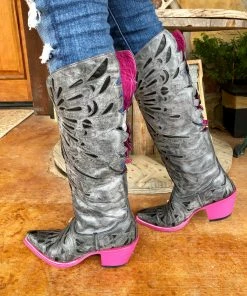 The Ranch House Texi Boots Fly Girl Pink Sole Boots Women