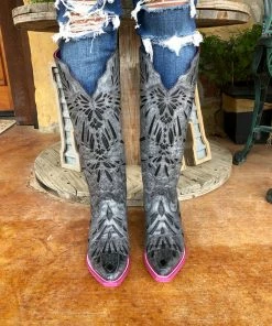The Ranch House Texi Boots Fly Girl Pink Sole Boots Women