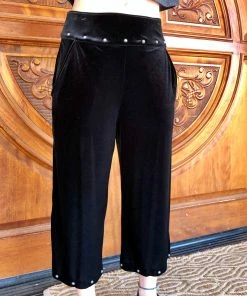 The Ranch House Silverado Studded Velvet Palazzo Pants Sale